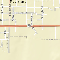 Highway 50, Mooreland, OK 73852, USA Street Map
