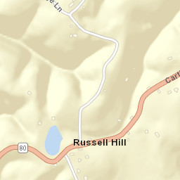 Russell Hill Tennessee Street Map