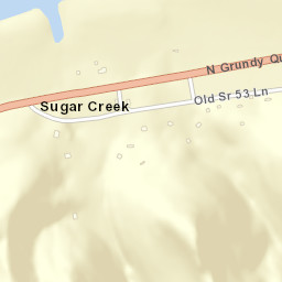 Sugar Creek Tennessee Street Map