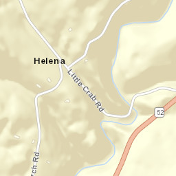 Helena Tennessee Street Map