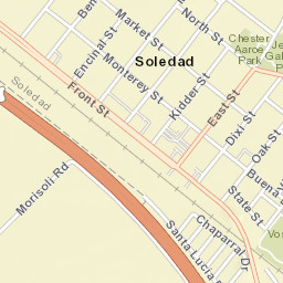 Soledad California Street Map