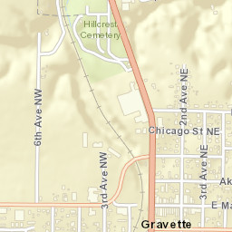 101-199 4th Avenue Southeast Gravette AR Street Map