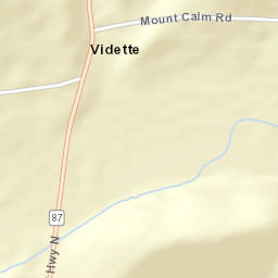 Vidette Arkansas Street Map