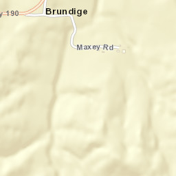 Brundige Tennessee Street Map