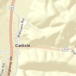 Carlisle Tennessee Street Map