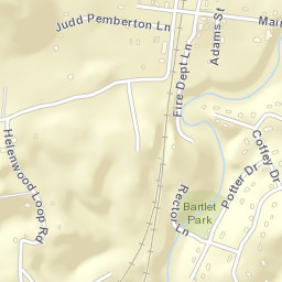 Helenwood Tennessee Street Map