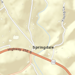 Springdale Tennessee Street Map