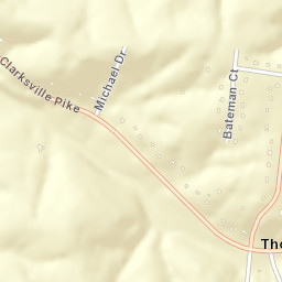 Thomasville Tennessee Street Map