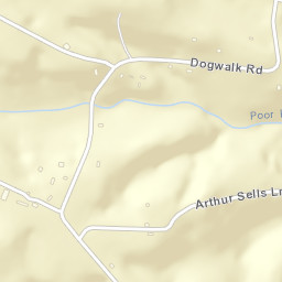 Oak Dale Tennessee Street Map