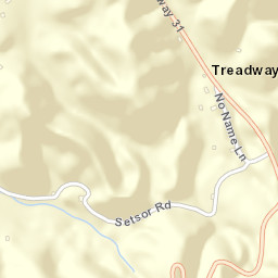 Treadway Tennessee Street Map