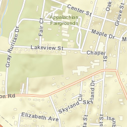 Gray Tennessee Street Map