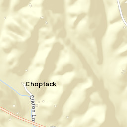 Choptack Tennessee Street Map