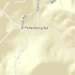 Petersburg Tennessee Street Map