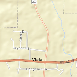 Viola Arkansas Street Map