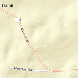 Hamil Arkansas Street Map