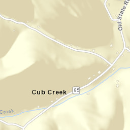 Cub Creek Tennessee Street Map