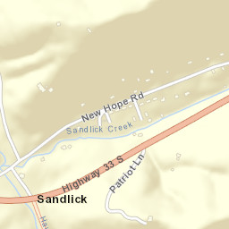 Sandlick Tennessee Street Map