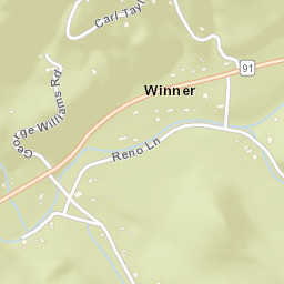 Winner Tennessee Street Map