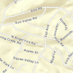 North Angel Fire Road, Angel Fire, NM Street Map