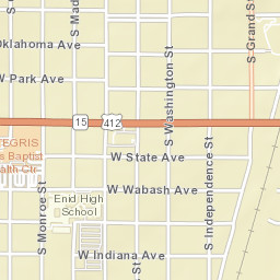 301-399 W Owen K Garriott Rd, Enid, OK Street Map