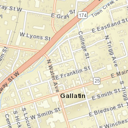 114 N Water Ave, Gallatin, TN 37066 Street Map
