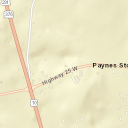 Paynes Store Tennessee Street Map