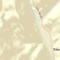 Titus Tennessee Street Map