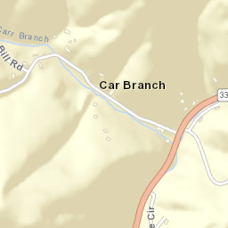 Carr Branch Tennessee Street Map