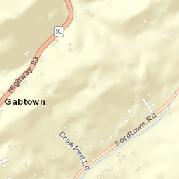 Gabtown Tennessee Street Map