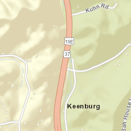 Keenburg Tennessee Street Map