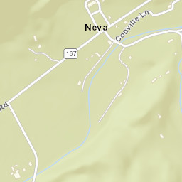 Neva Tennessee Street Map