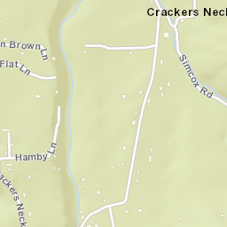 Crackers Neck Tennessee Street Map