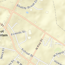 207 West Main Street, Pilot Mountain, NC Street Map