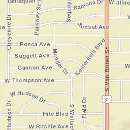 1514-1518 Seneca Ave Enid OK Street Map