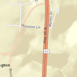 Burlington Arkansas Street Map