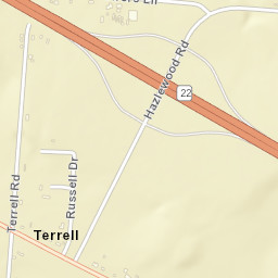 Terrell Tennessee Street Map