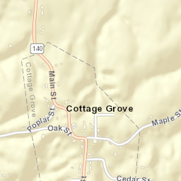 Cottage Grove Tennessee Street Map