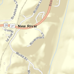 New River Tennessee Street Map
