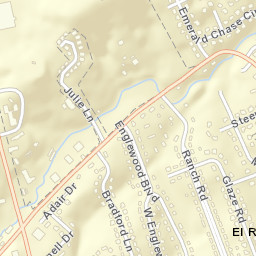 El Rancho Tennessee Street Map