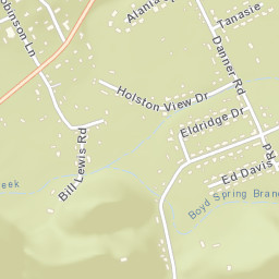 Watauga Valley Tennessee Street Map