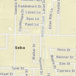 Seba Arkansas Street Map