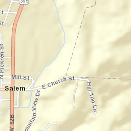 Salem Arkansas Street Map