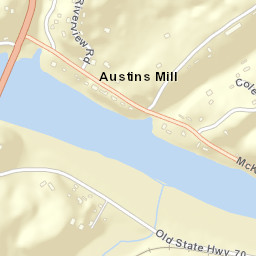 Austins Mill Tennessee Street Map