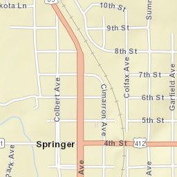 US-412 Springer NM 87747 America Street Map