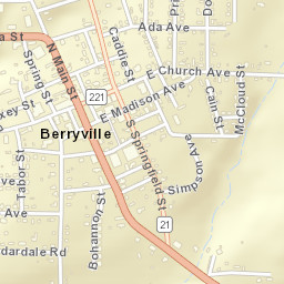 305 Public Square, Berryville, AR 72616 Street Map