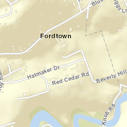 Fordtown Tennessee Street Map