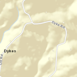 Dykes Tennessee Street Map