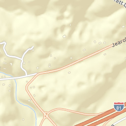 Jearoldstown Tennessee Street Map