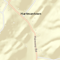 Hartmantown Tennessee Street Map