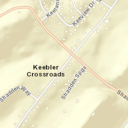 Keebler Crossroads Tennessee Street Map